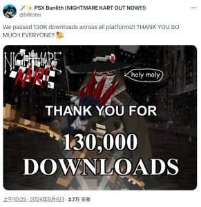 《梦魇卡丁车》全平台下载量现已突破13万-咸鱼单机官网