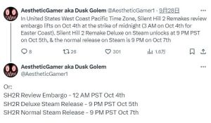 《寂静岭2：重制版》媒体评分或将于10月4日解禁-咸鱼单机官网