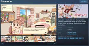 剧情驱动冒险游戏《Anemorie》Steam页面现已开放,发行日期待定-咸鱼单机官网