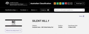 《寂静岭f》在澳大利亚被拒绝评级,因其内容引起不适-咸鱼单机官网