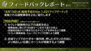 《怪物猎人：荒野》Ver.1.021补丁上线，鹭鹰龙骑乘体验优化！-咸鱼单机官网