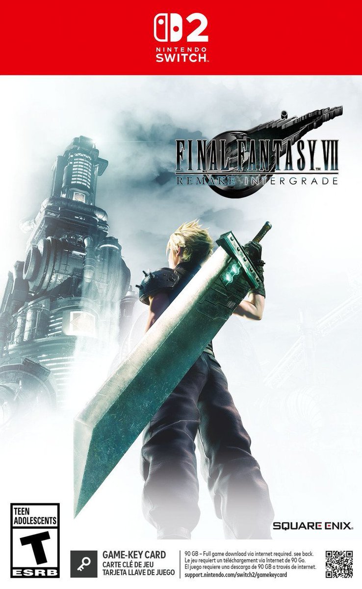 《最终幻想7：重制版》容量超大，Switch 2版采用游戏钥匙卡并加入无敌模式-咸鱼单机官网
