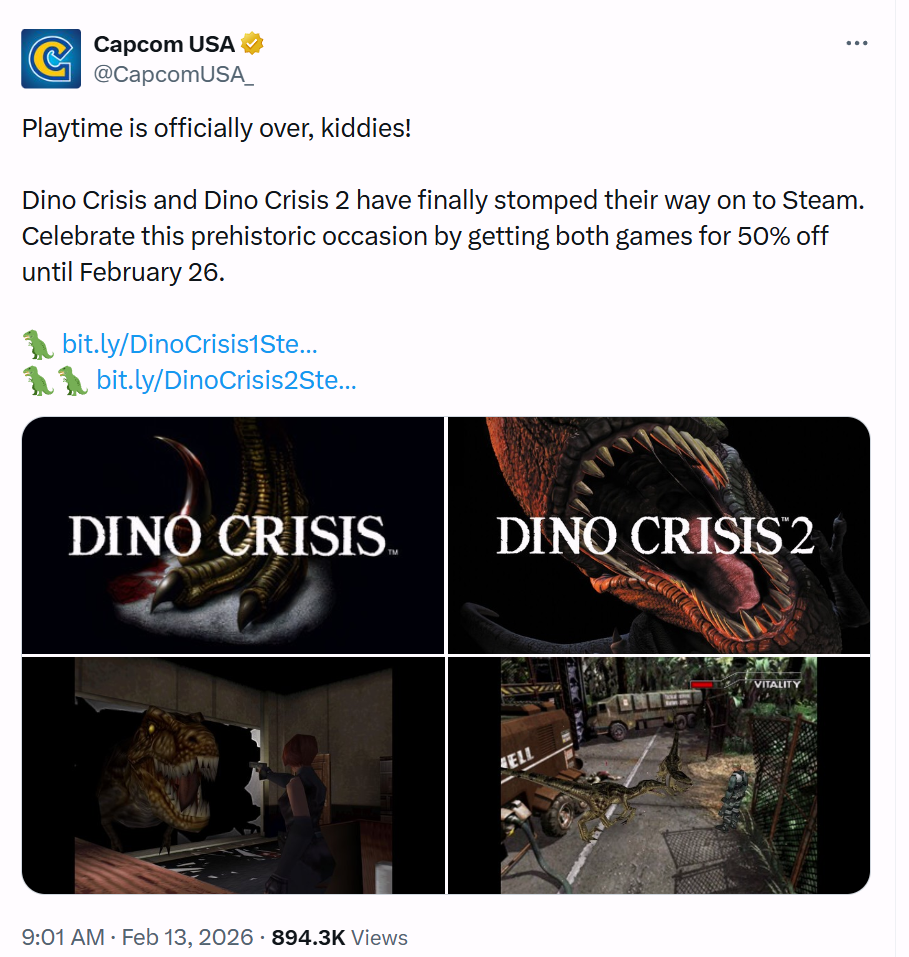 《恐龙危机》1&2移植版突袭Steam，首发五折唤醒经典-咸鱼单机官网