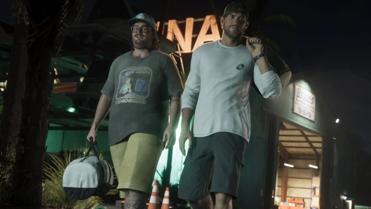 GTA6泄露实机画面与游戏地图