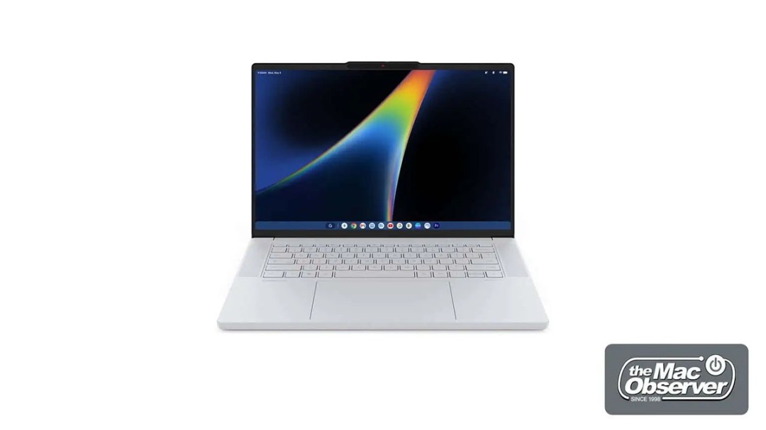 联想Googlebook 15笔记本电脑渲染图,展示15.3英寸OLED触摸屏和键盘