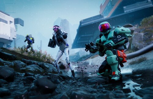 Xbox品牌重组裁员示意图,包含光环与战争机器标志及员工离职场景
