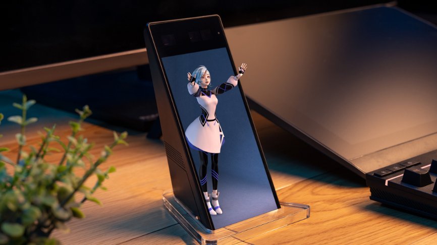 索尼ELF-MN1裸眼3D显示器桌面展示虚拟角色立体画面